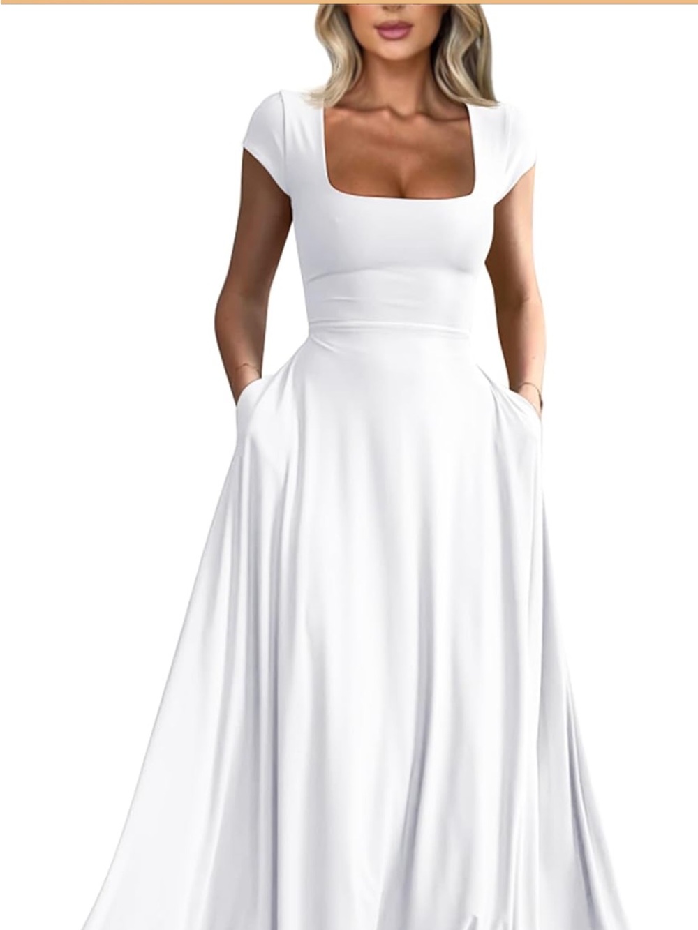 Viral Amazon YMDUCH midi dress with adjustable back and pockets!!!!